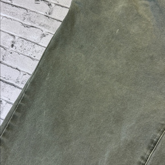 Proof mens 33x32 green faded cotton blend stretch outdoor denim jeans - Picture 6 of 9